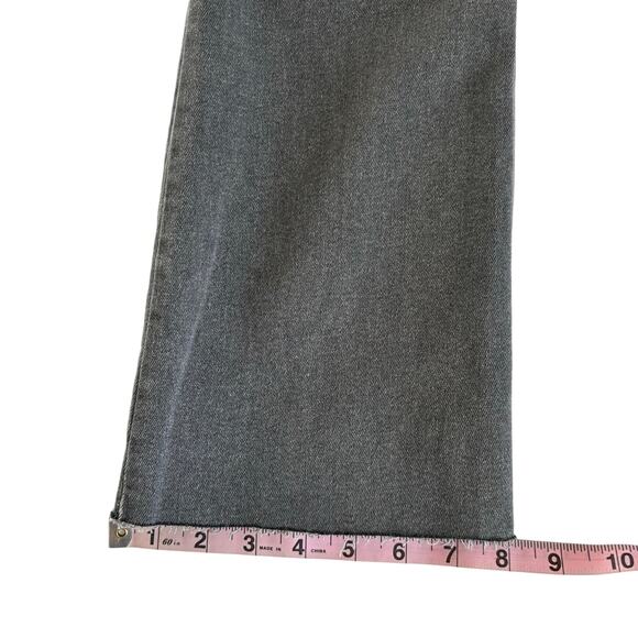 Mavi Jeans Anika Gray High Rise Fray Hem Crop Flare Jeans Women’s Size 27 x 27 - Picture 9 of 10